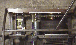 Castor in position, seen from the top