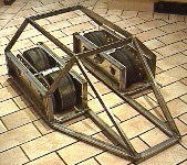 The chassis cage with wheels 