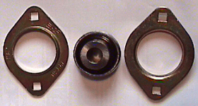 Exploded idler shaft bearing