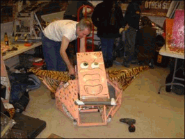 Removing the burnt out motor controller