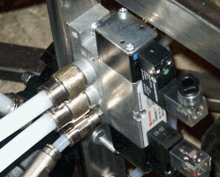 12mm tube adapters filed to fit into 5/3 valve port