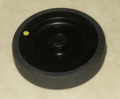 Flat cut into trolley wheel axle