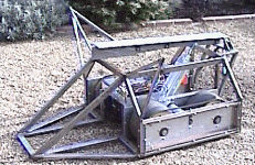 The hog on its first real outing in the front yard