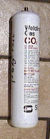 MIG CO2 bottle with standard welding outlet