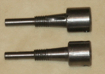 Motor shafts being supportd on a bearing at one end, and the motor at the other