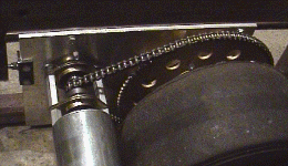 The motor and wheel now in their new positions