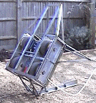 The hog on its way back on its wheels