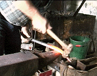 The bend is put in place