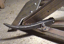 A side view of the Hog's tusks