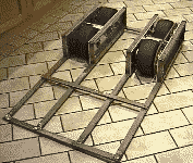 Two wheel assemblies on the chassis